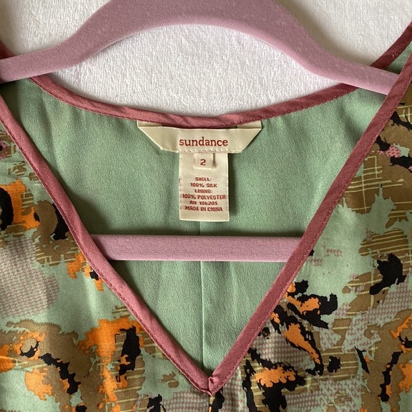 🪷Sundance🪷Silk Jacquard Dress - Picture 4 of 9